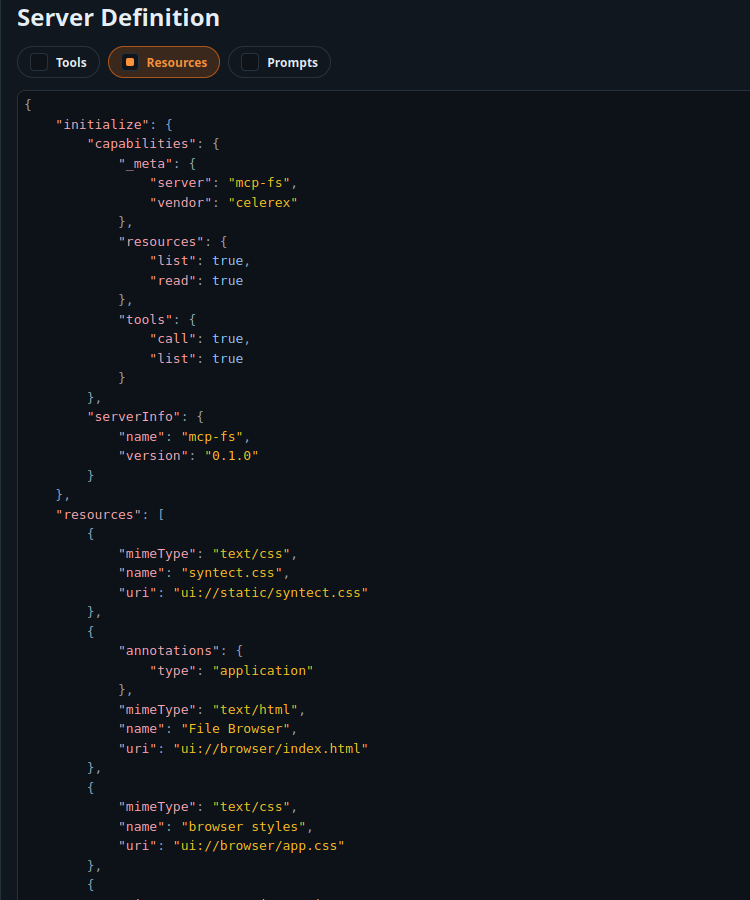 MCP application with annotations.